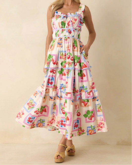 Prosperina Molly Dress | Tutti Fruitti Print