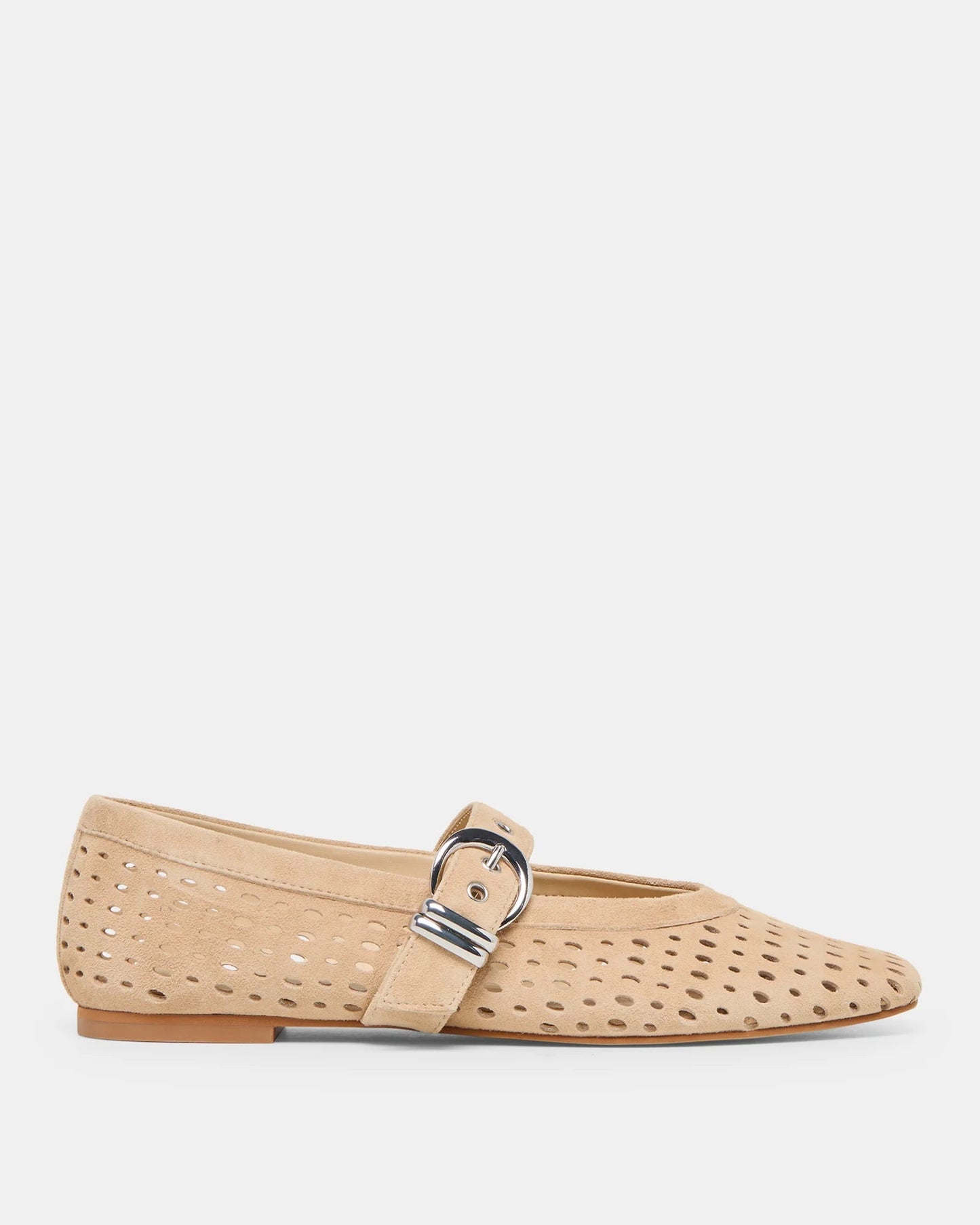 Dolce Vita Mikel Flats | Camel Perforated Suede