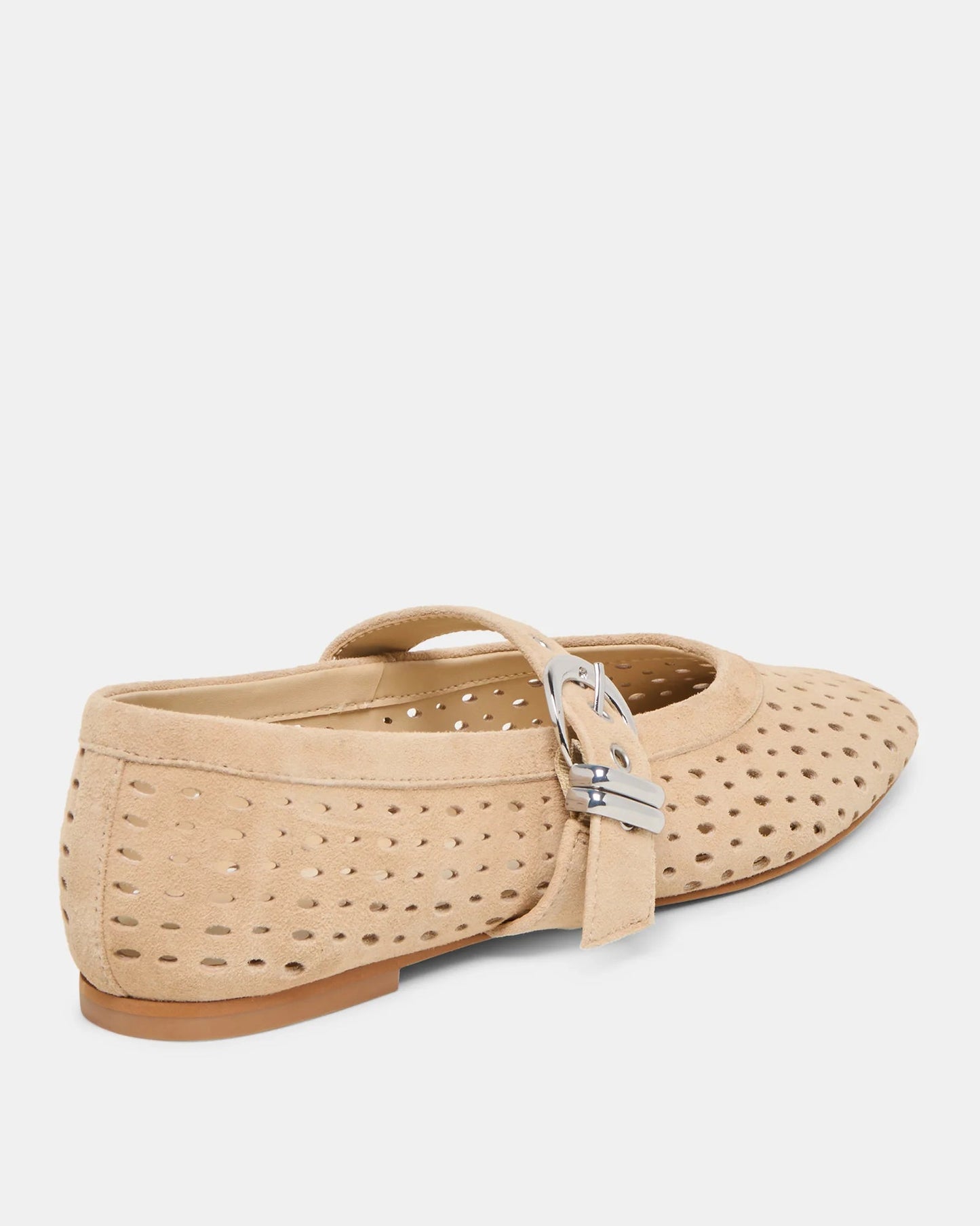 Dolce Vita Mikel Flats | Camel Perforated Suede