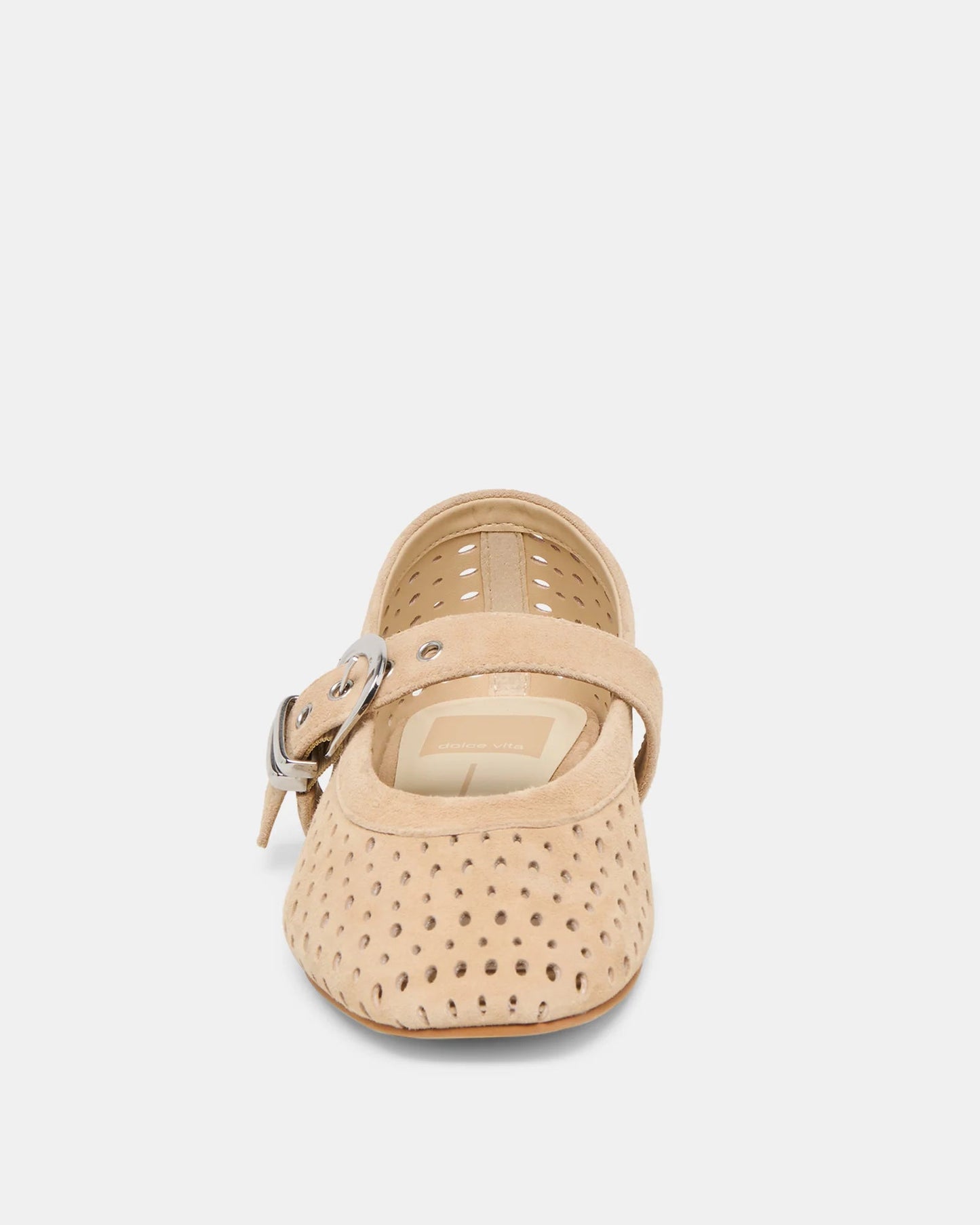 Dolce Vita Mikel Flats | Camel Perforated Suede