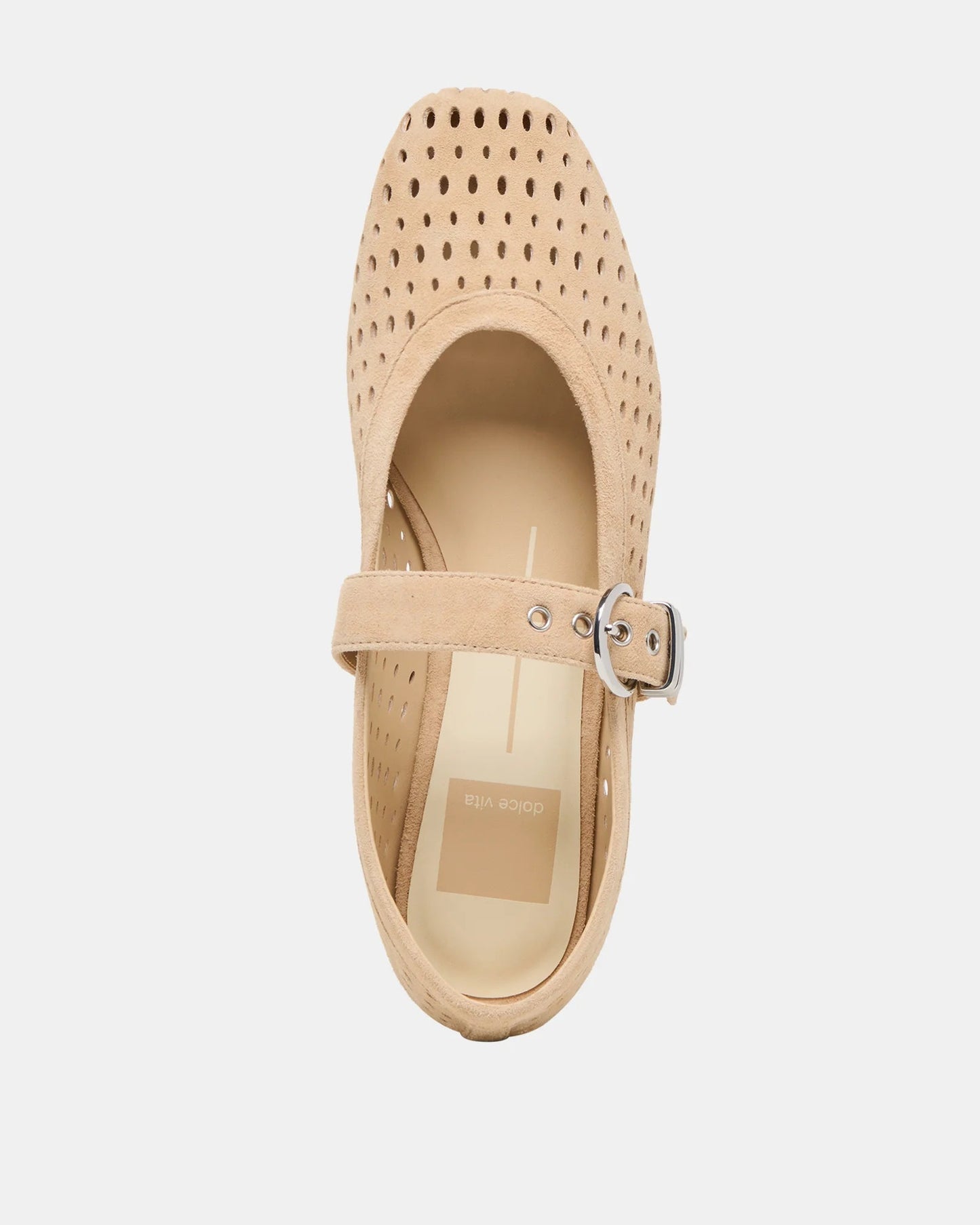 Dolce Vita Mikel Flats | Camel Perforated Suede