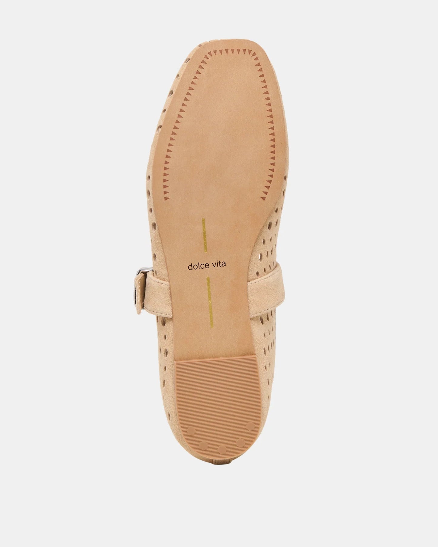 Dolce Vita Mikel Flats | Camel Perforated Suede