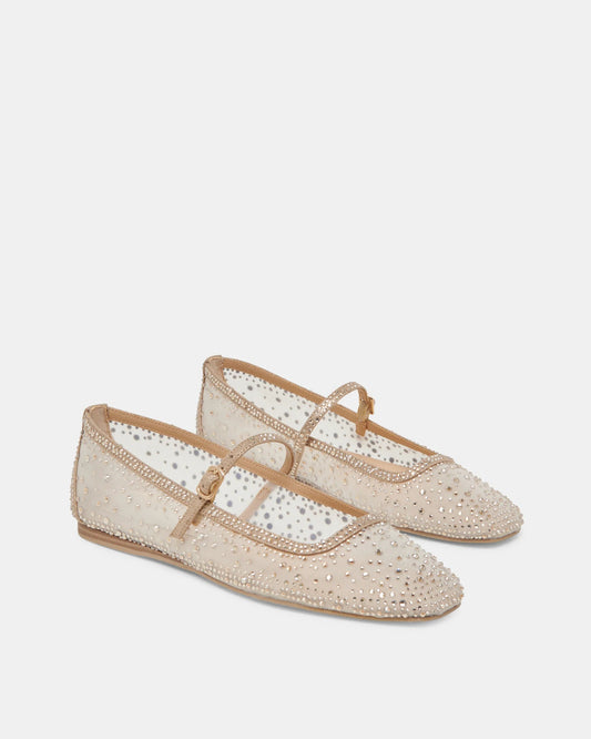 Dolce Vita Reyes Ballet Flats | Gold Mesh