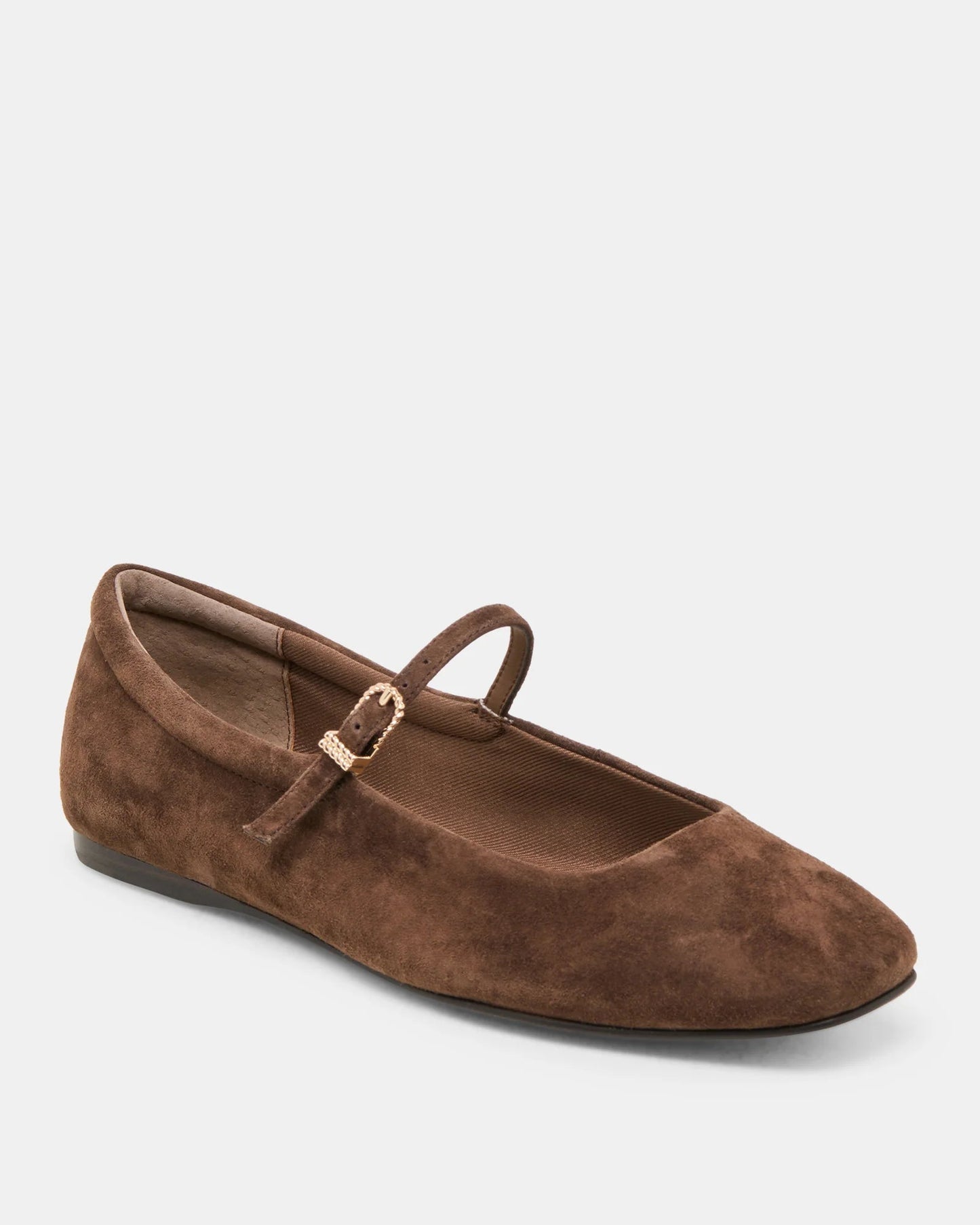 Dolce Vita Reyes Ballet Flats | Dark Brown Suede