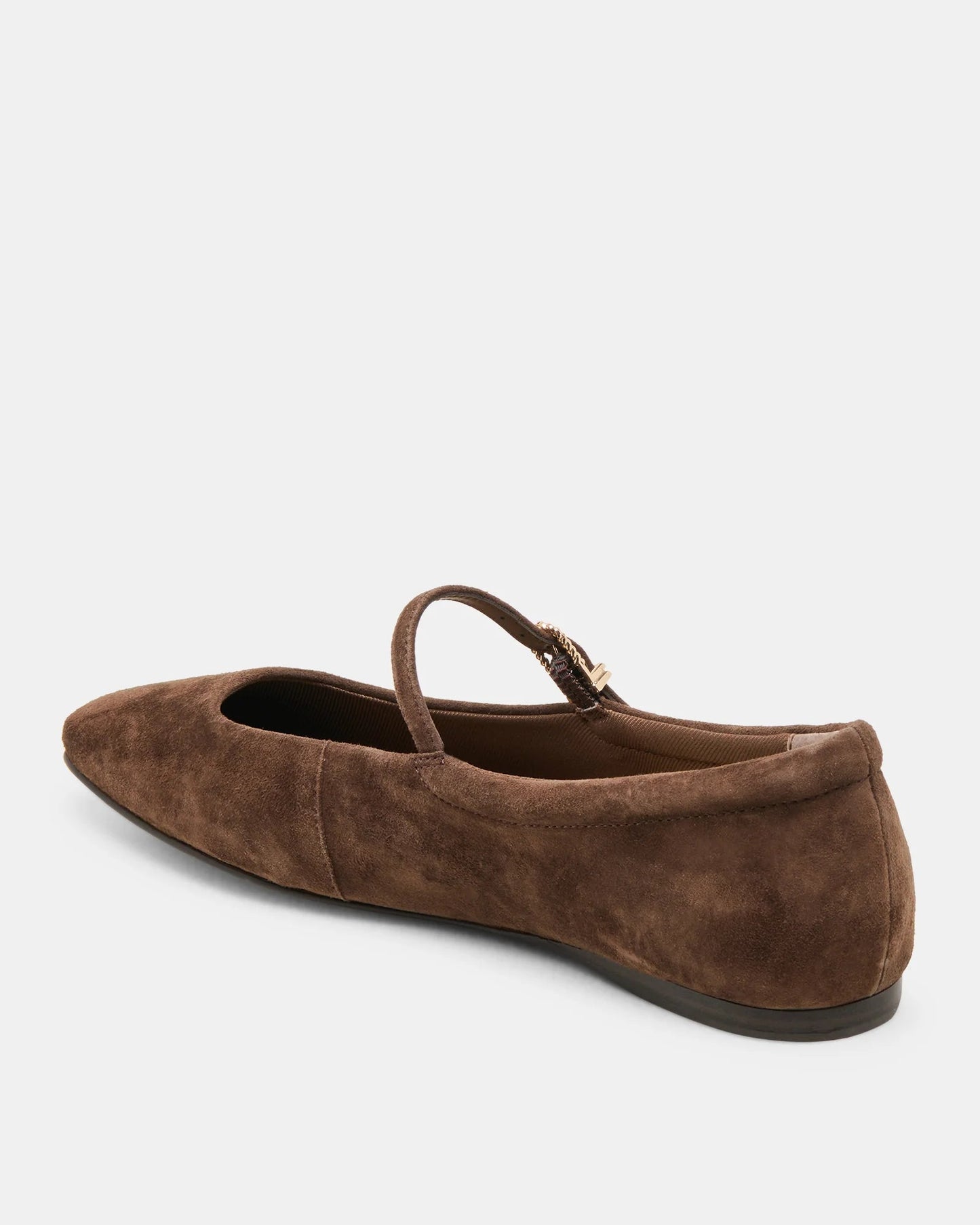 Dolce Vita Reyes Ballet Flats | Dark Brown Suede