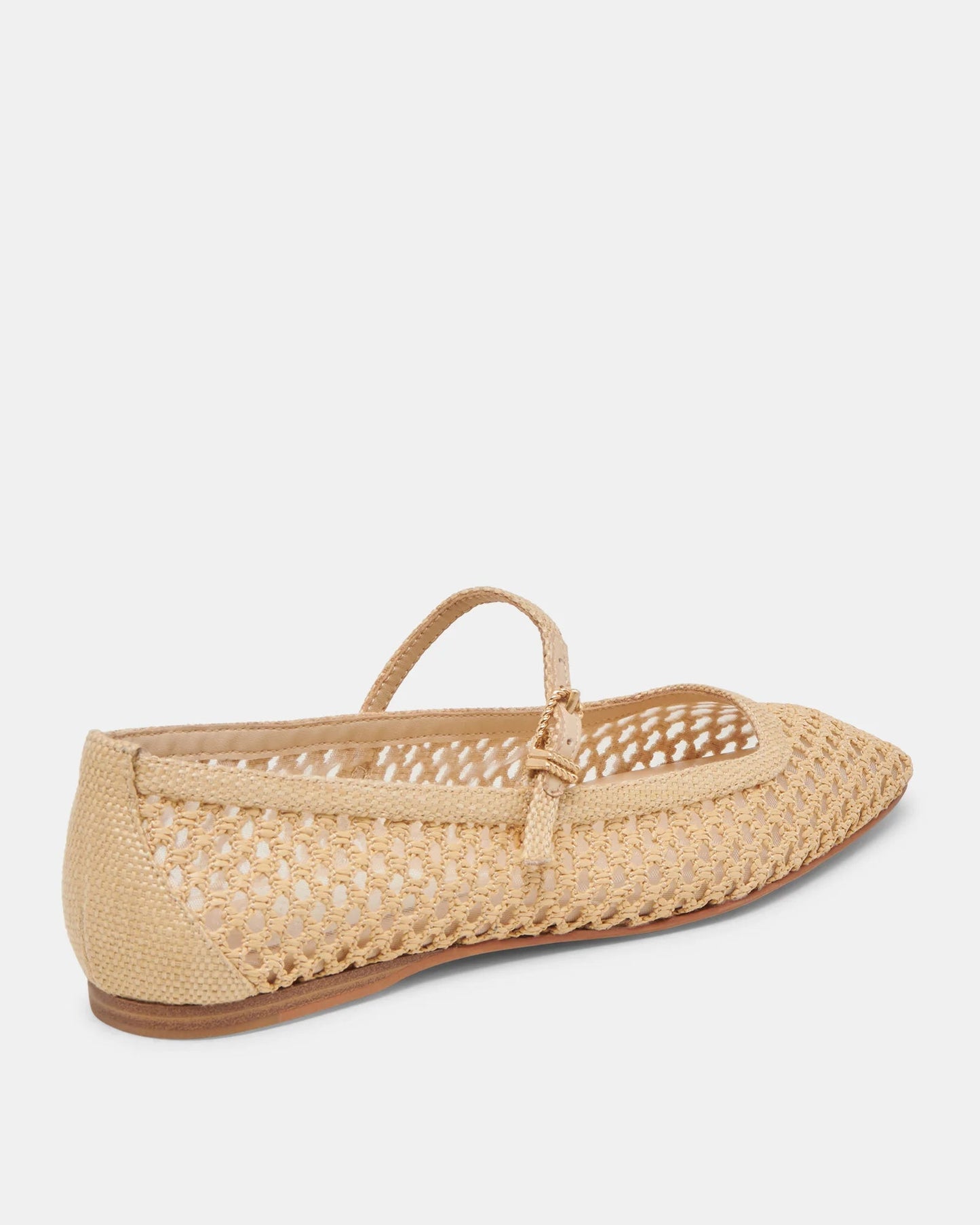 Dolce Vita Reyes Ballet Flats | Light Natural Woven Raffia