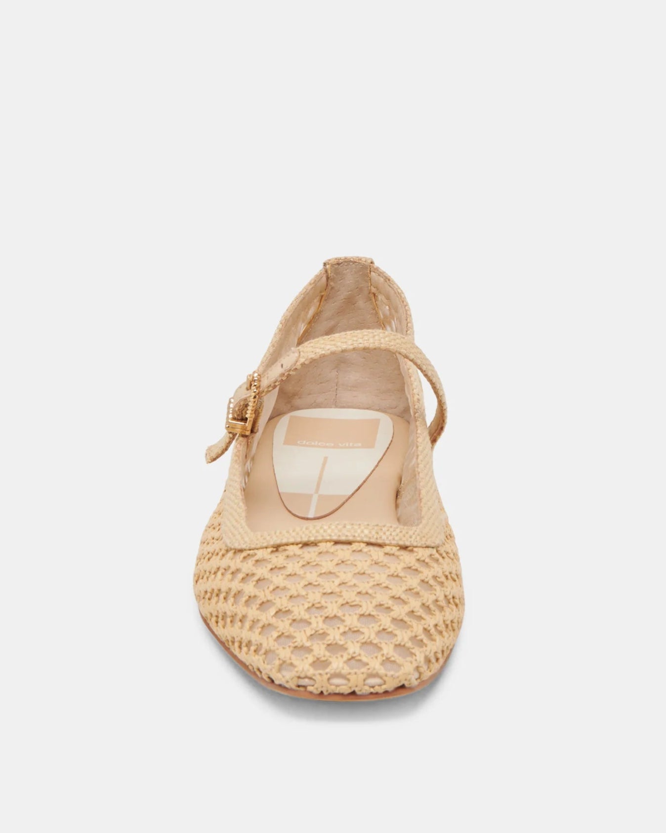 Dolce Vita Reyes Flat | Light Natural Woven Raffia