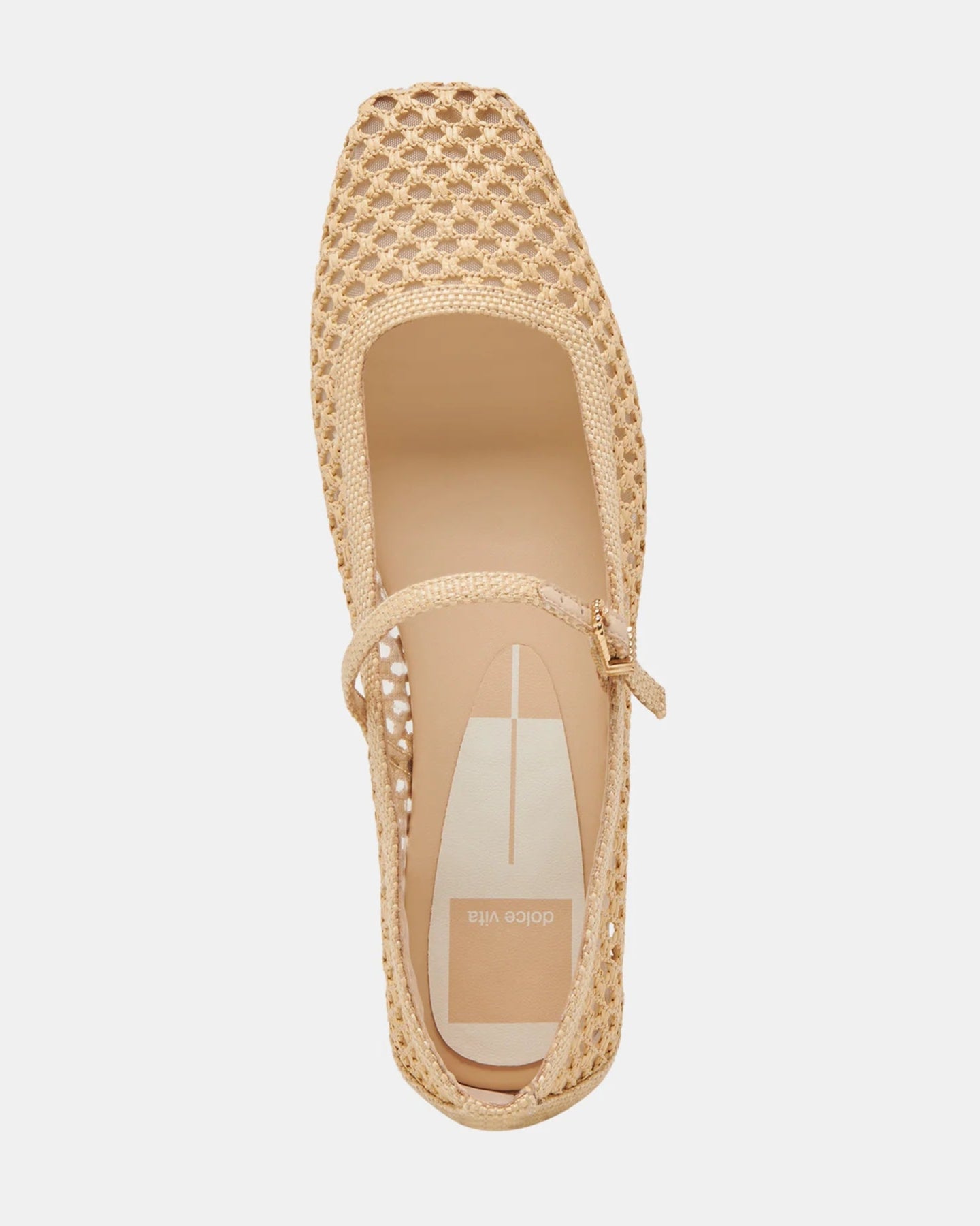 Dolce Vita Reyes Flat | Light Natural Woven Raffia