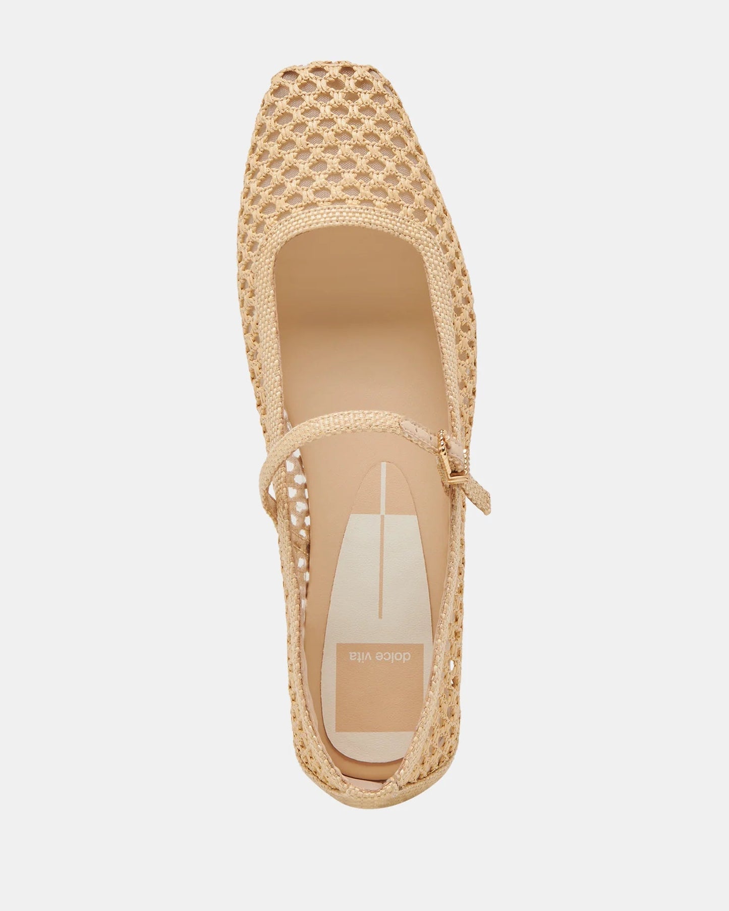 Dolce Vita Reyes Ballet Flats | Light Natural Woven Raffia