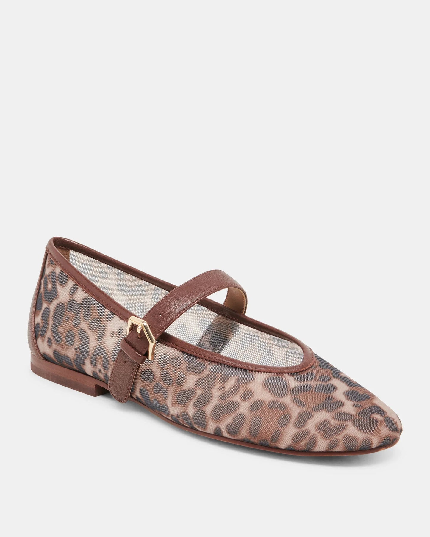 Dolce Vita Roslyn Ballet Flats Leopard Mesh