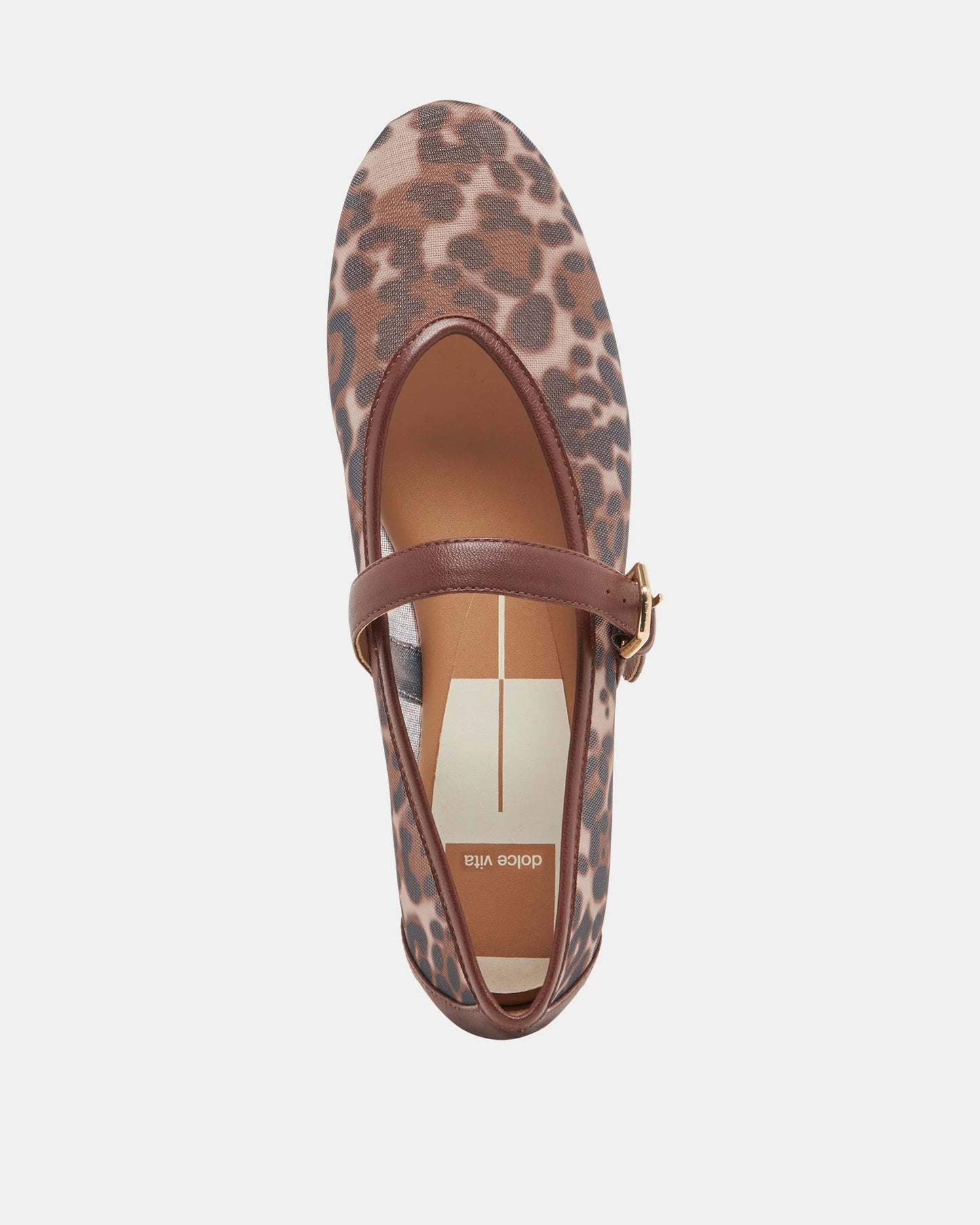 Dolce Vita Roslyn Ballet Flats Leopard Mesh