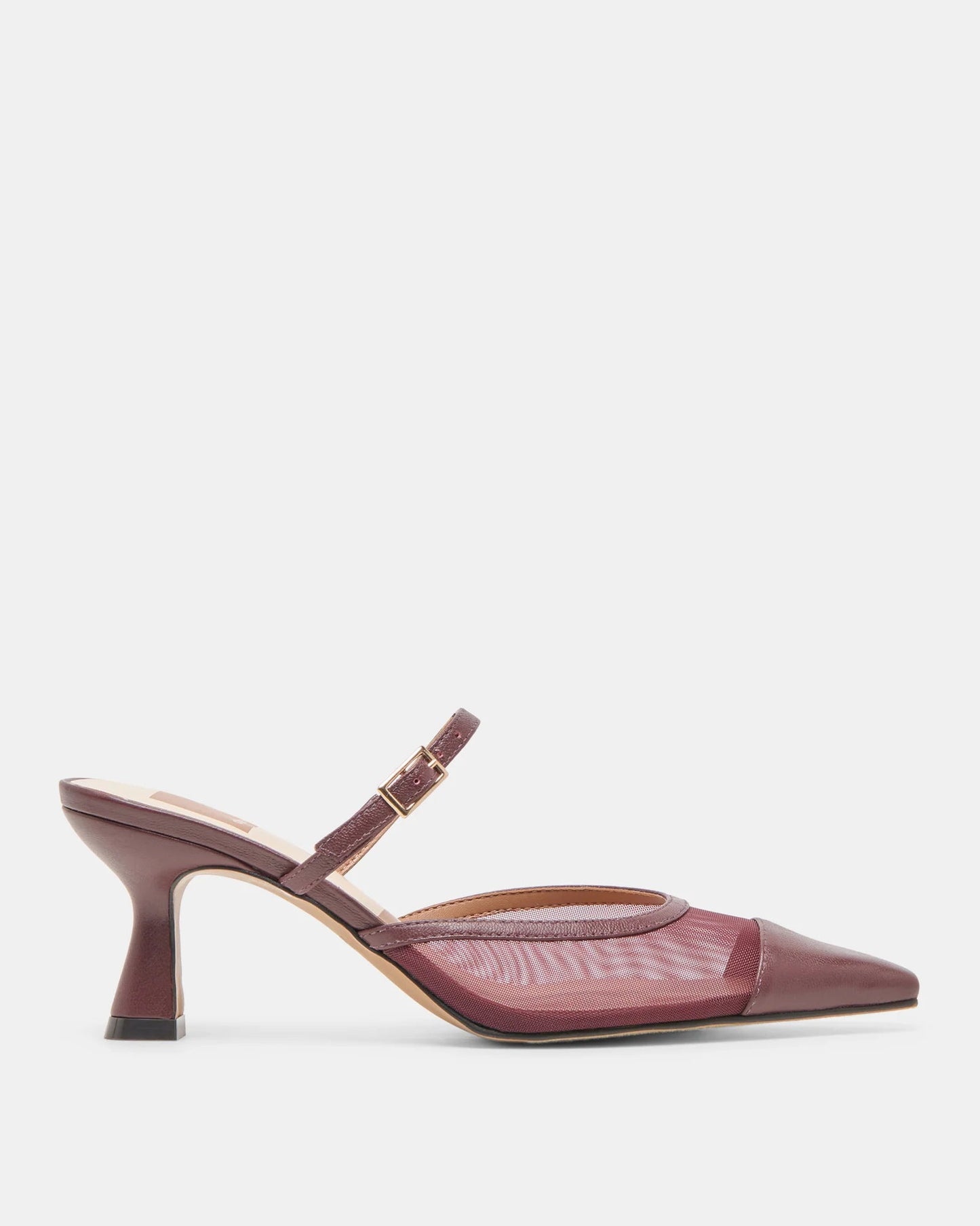 Dolce Vita Loyd Heels | Burgundy Mesh