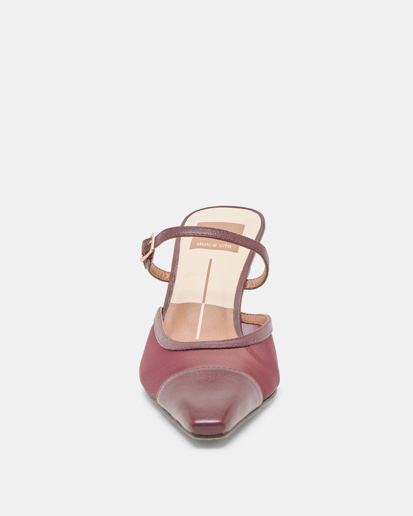 Dolce Vita Loyd Heels | Burgundy Mesh
