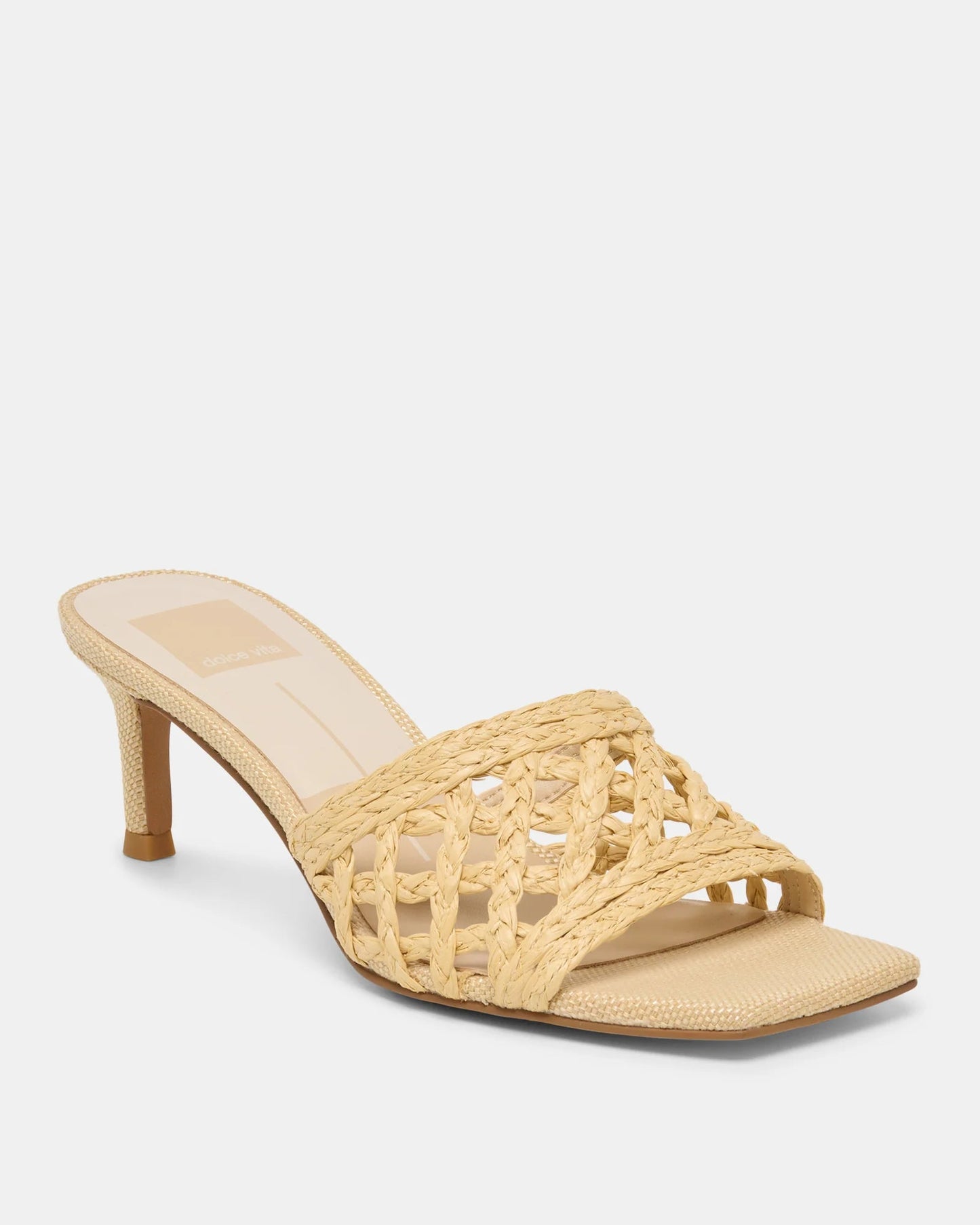 Dolce Vita Bowen Heels | Light Natural Raffia