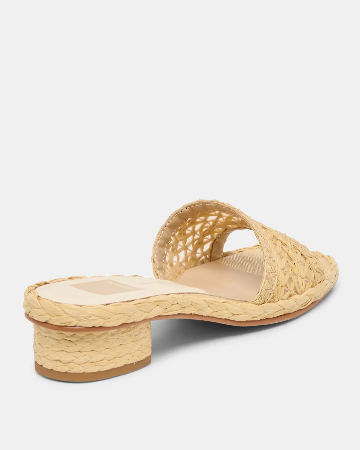 Dolce Vita Dixi Sandals | Light Natural Cross Hatch Raffia