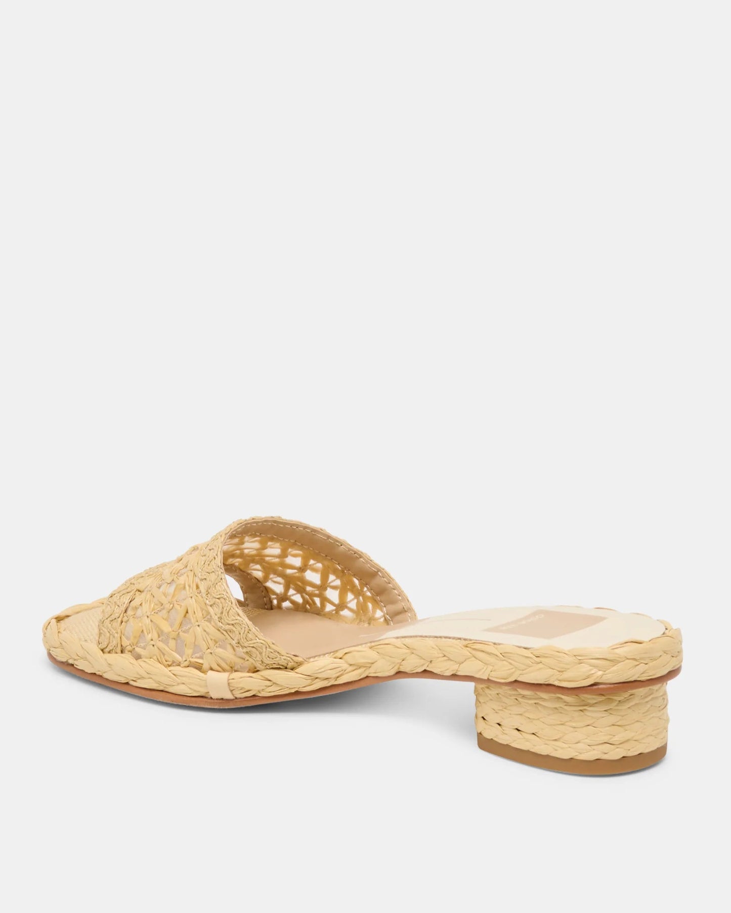 Dolce Vita Dixi Sandals | Light Natural Cross Hatch Raffia