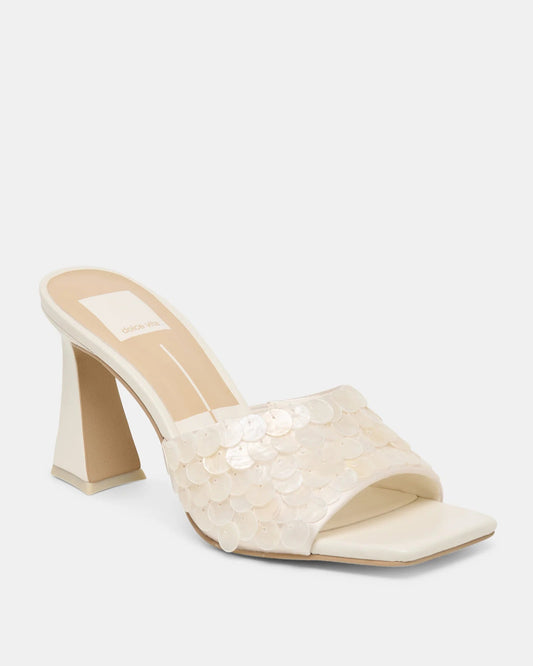 Dolce Vita Nany Confetti Heels | Ivory Sequin