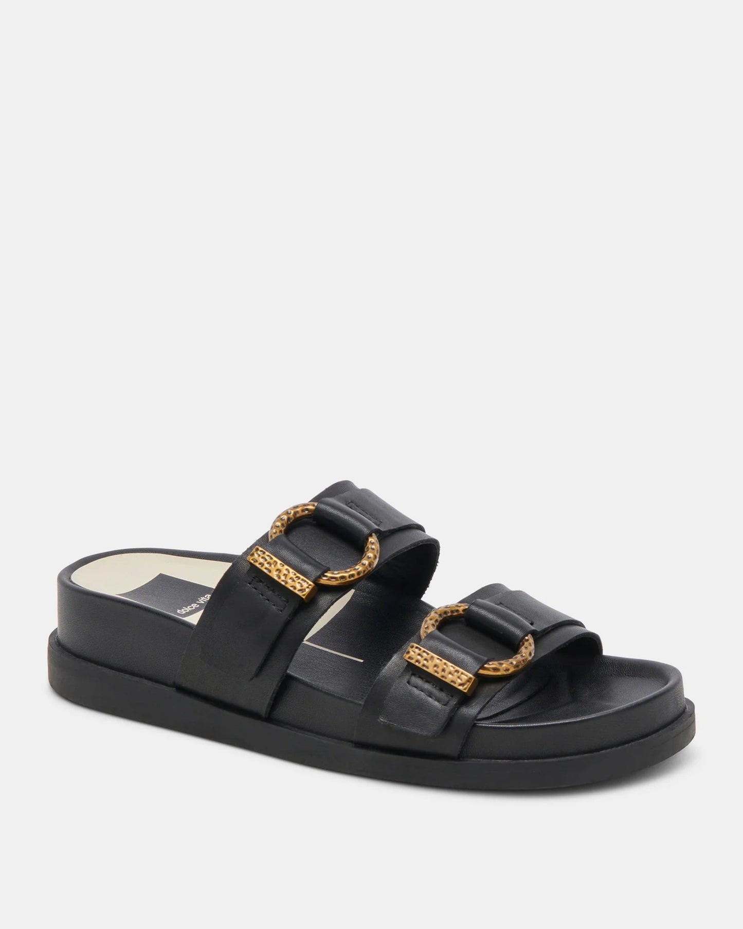 Dolce Vita Soya Sandals Black Leather