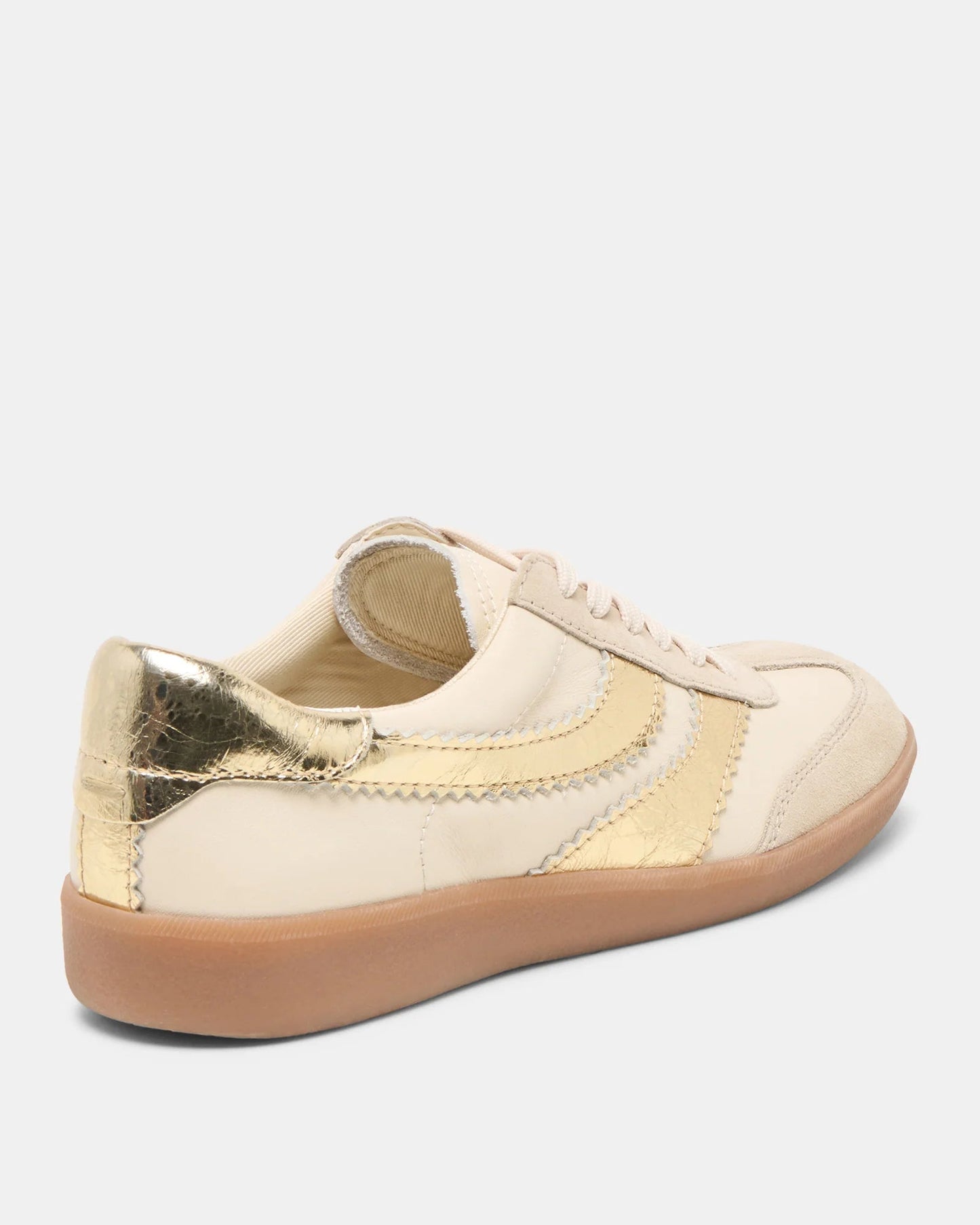 Dolce Vita Merit Sneakers | White Gold Leather