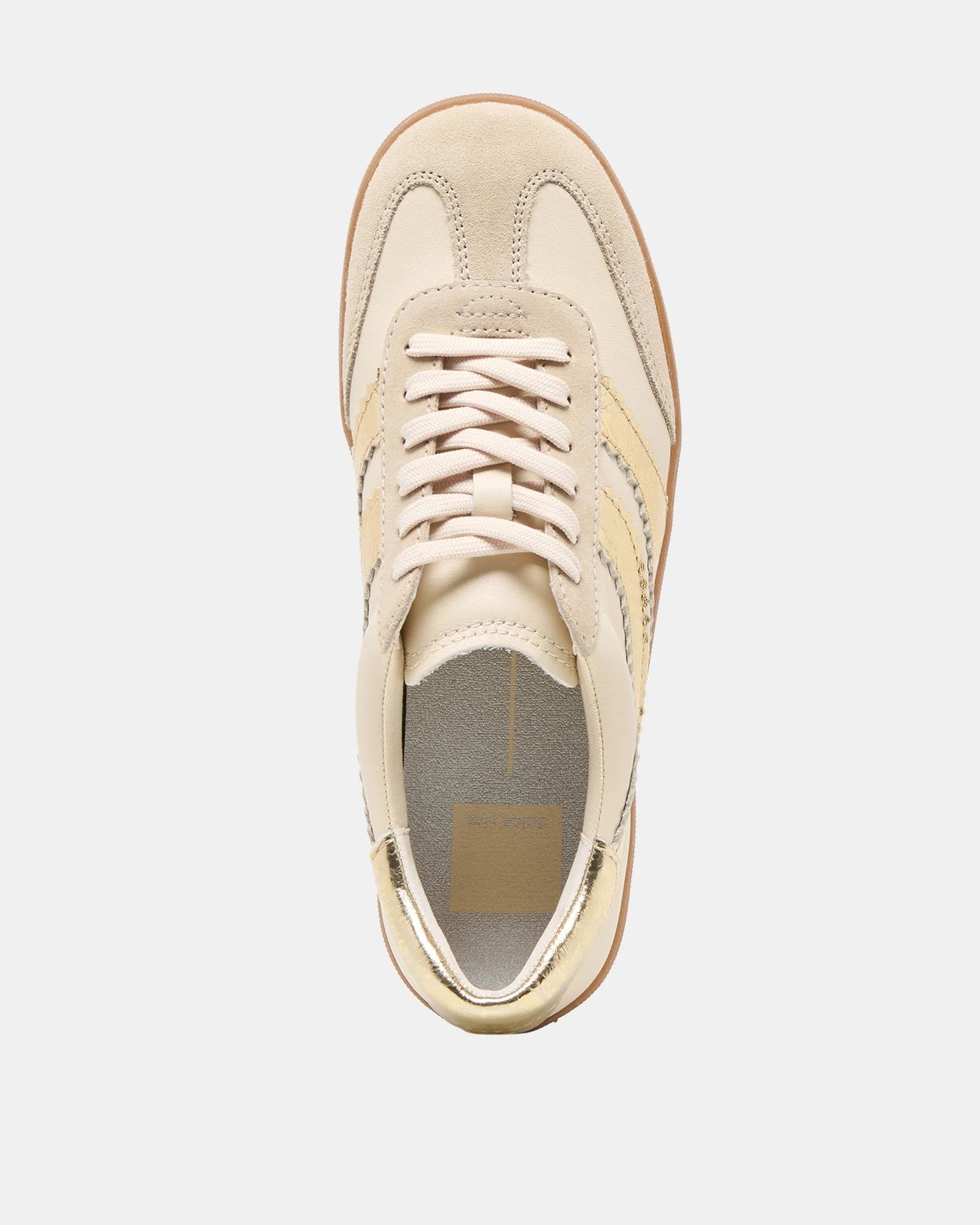 Dolce Vita Merit Sneakers | White Gold Leather
