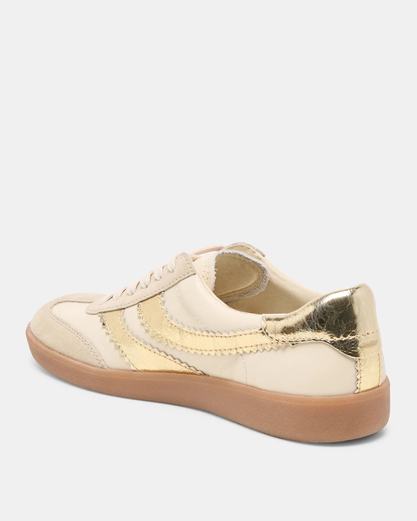Dolce Vita Merit Sneakers | White Gold Leather