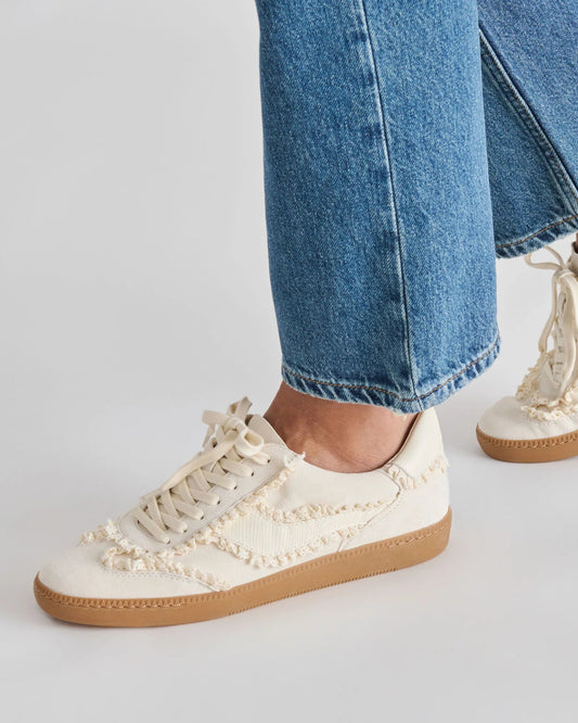 Dolce Vita Notice Lace Sneakers | Ivory Suede