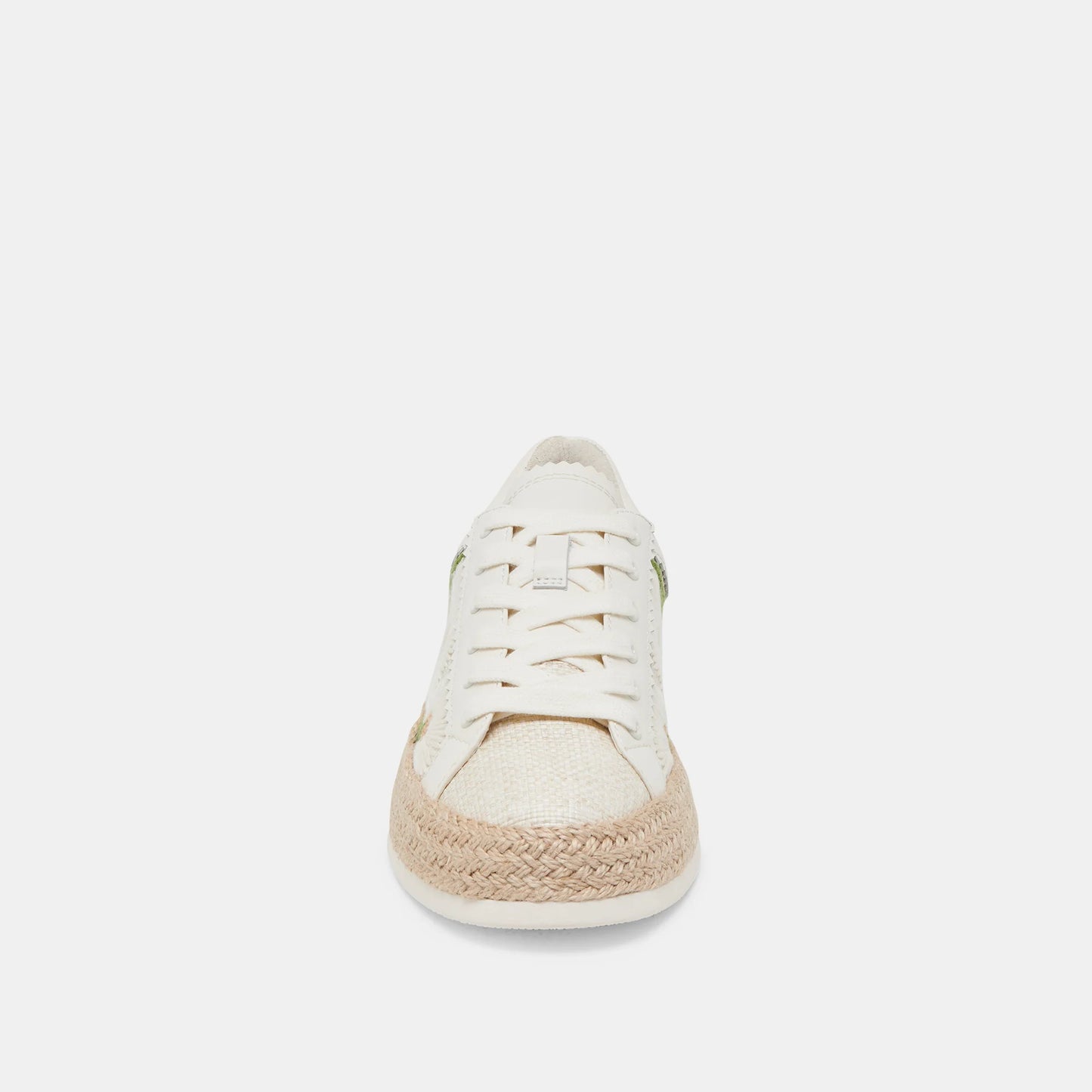 Dolce Vita Azalia Sneaker | White Floral Raffia