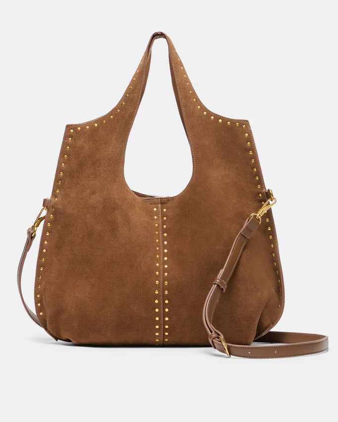 Dolce Vita Sonora Tote | Mid Brown Suede