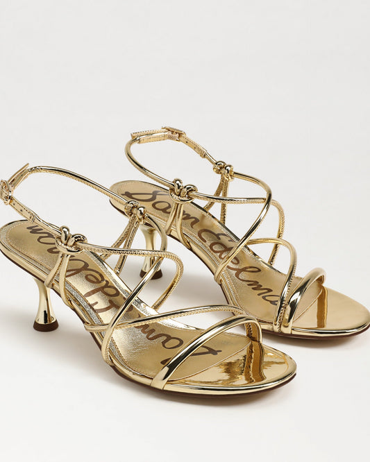 Sam Edelman Riana Strappy Heel Sandal | Gold