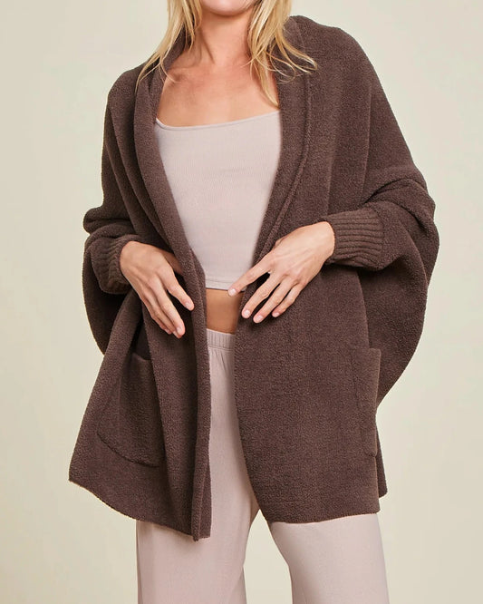 Barefoot Dreams CozyChic Blanket Wrap | Java