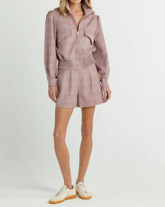 Sundays Foxglove Check Jasper Short | Foxglove Check