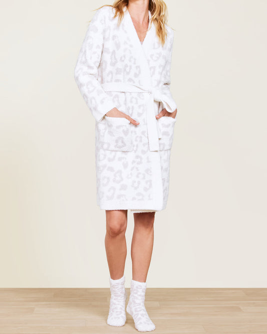 Barefoot Dreams CozyChic Women's Barefoot In the Wild Robe | Cream/Stone