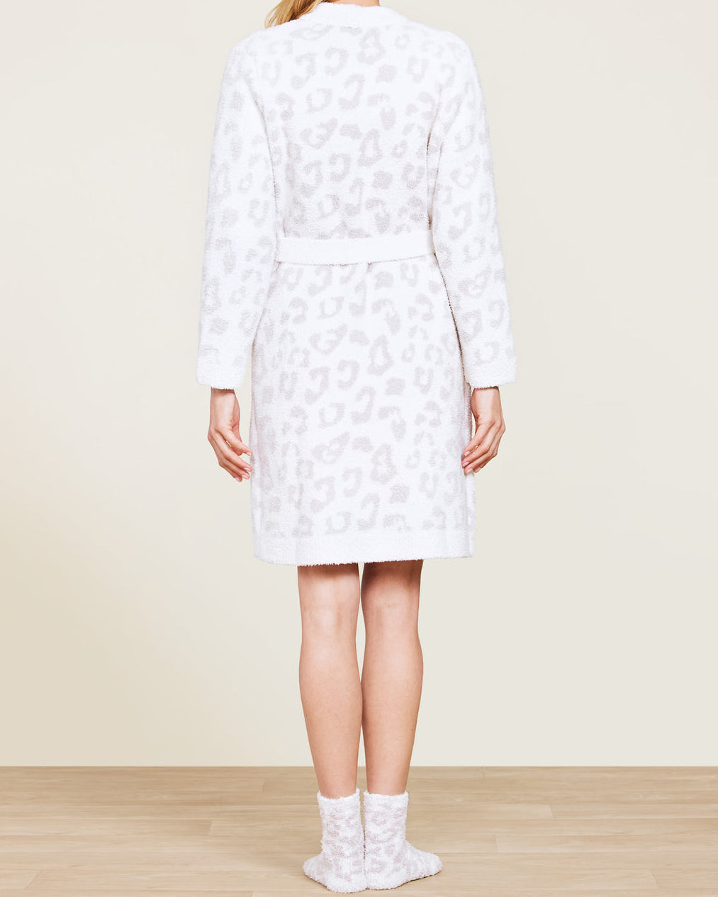 Barefoot Dreams CozyChic Women's Barefoot In the Wild Robe | Cream/Stone