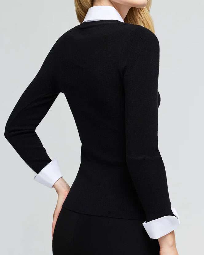 Generation Love Nixie Poplin Shirt Combo Sweater