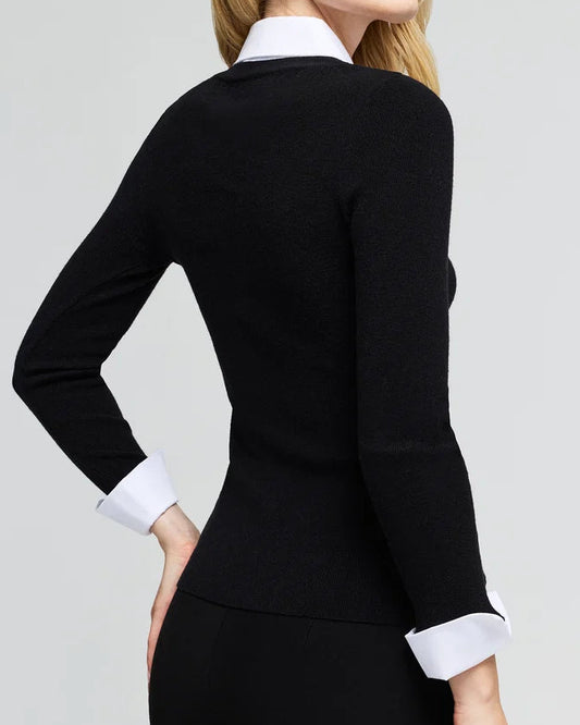 Generation Love Nixie Poplin Shirt Combo Sweater