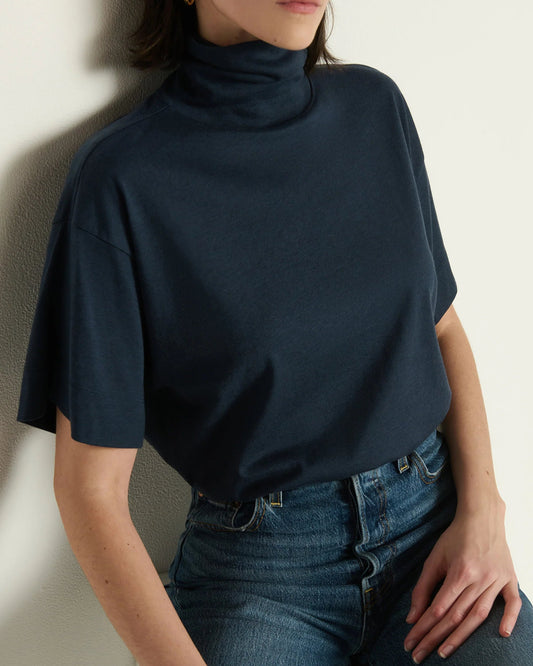 Nation Fable Turtleneck | Navy Night Sky