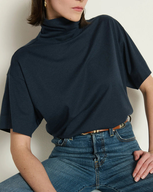 Nation Fable Turtleneck | Navy Night Sky