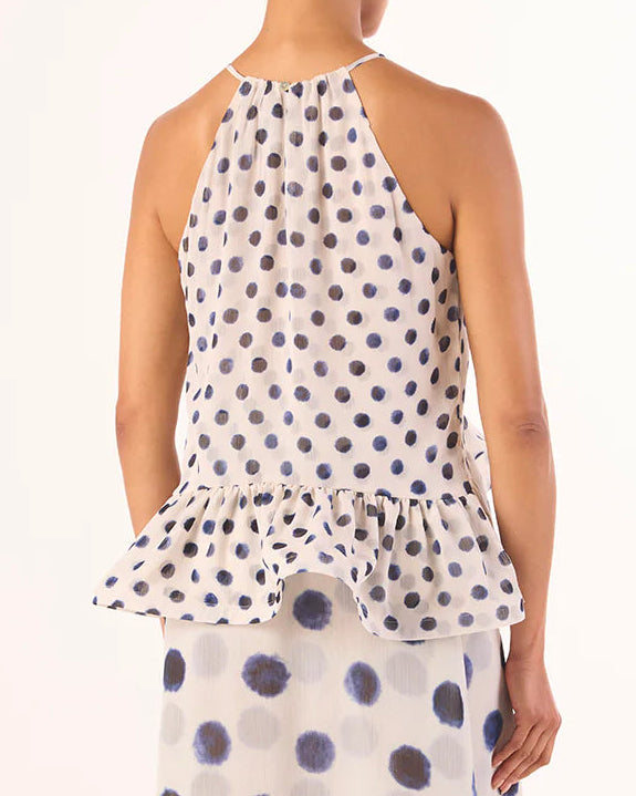 Misa Faith Top | Polka Dot Chiffon