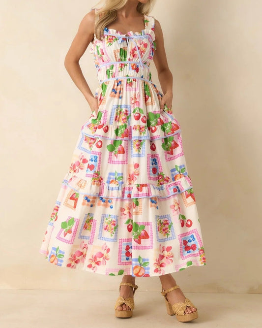 Prosperina Molly Dress | Tutti Fruitti Print