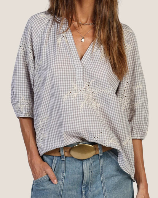 Dylan Gwynn Embroidered Top