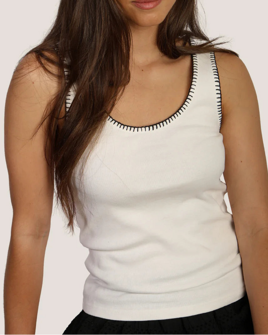 Dylan Blanket Stitch Tank