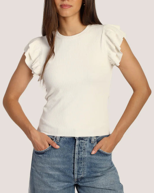 Dylan Giselle Top | White