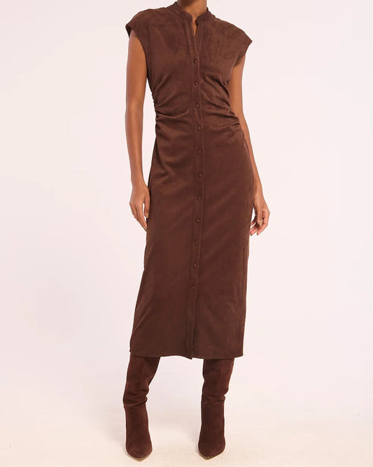Misa Maud Dress | Faux Suede