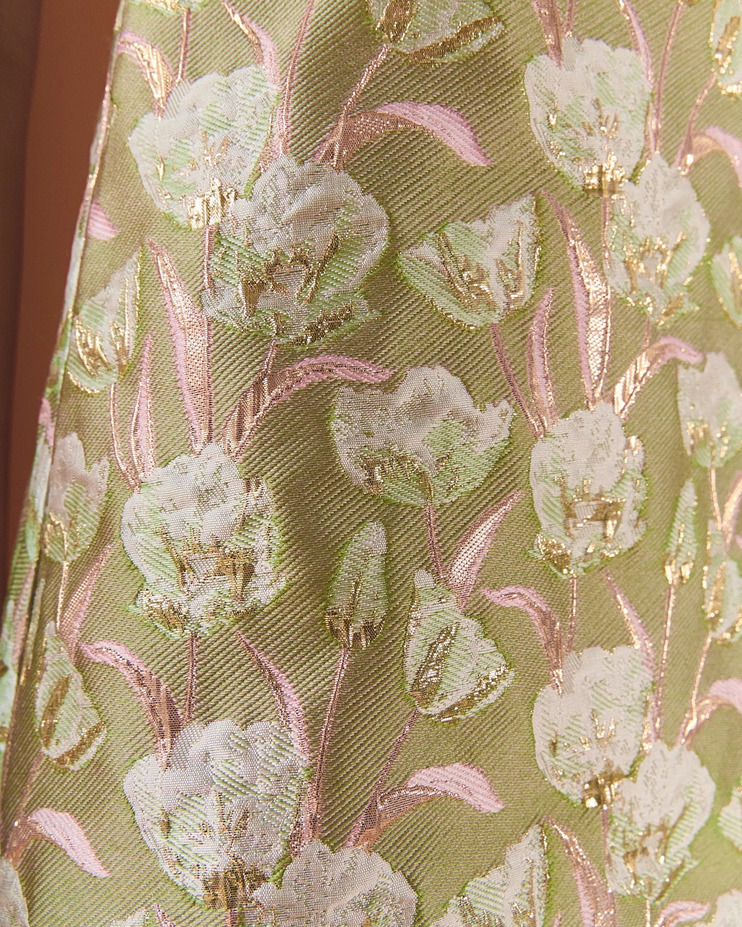 Endless Rose Jacquard A Line Mini Dress | Sage Multi