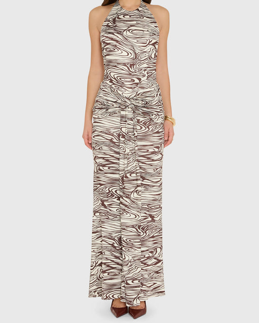Amanda Uprichard Breana Maxi Dress | Aurora Print