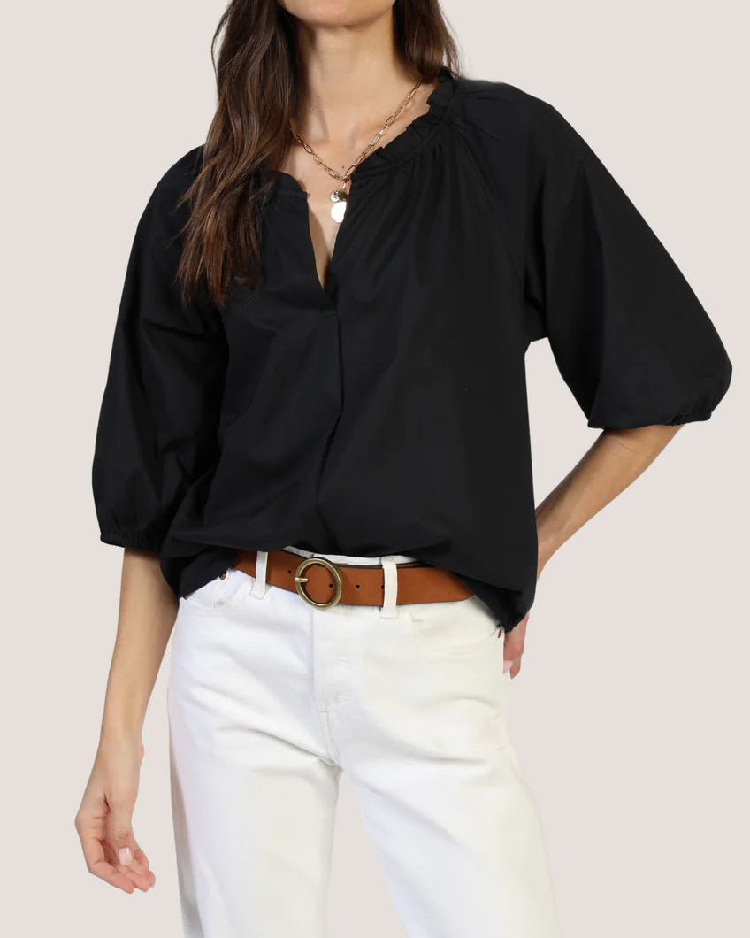 Dylan Jolie Blouse | Washed Black