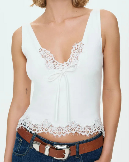 For Love & Lemons Dawn Top | Cream