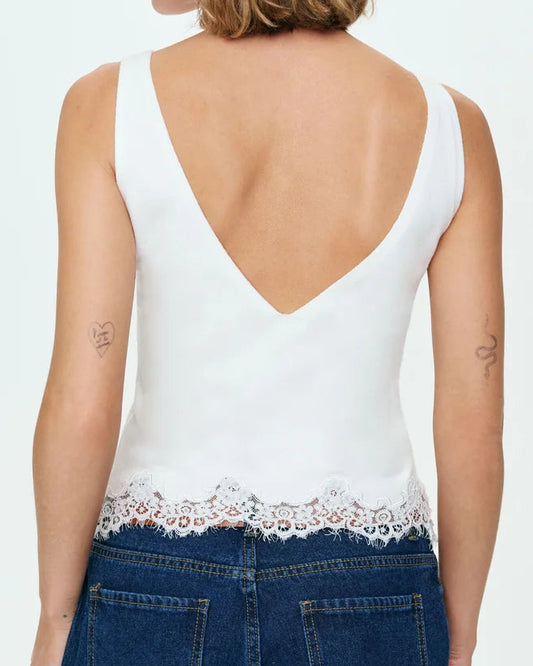 For Love & Lemons Dawn Top | Cream
