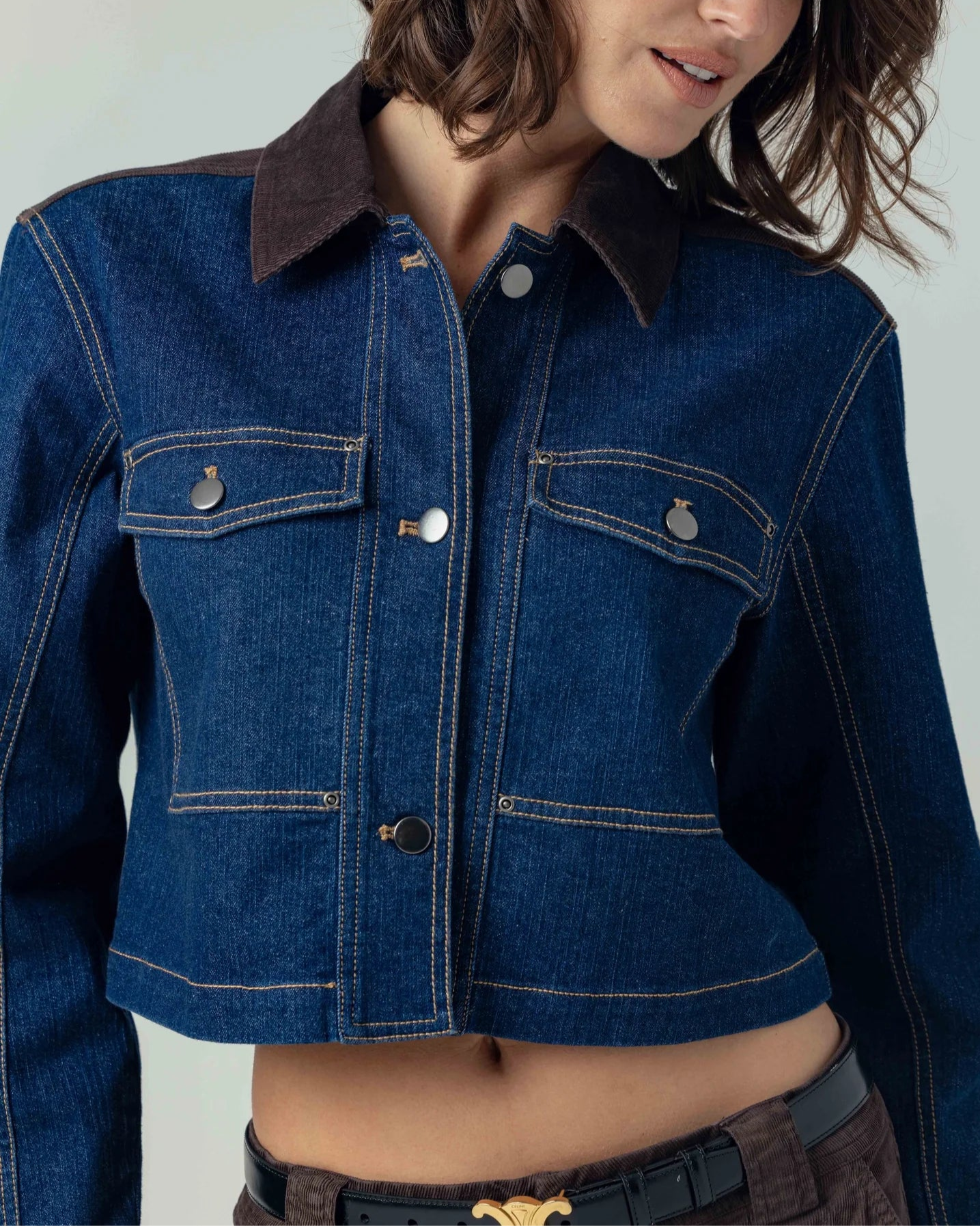 Sundays Klea Jacket | Denim Chocolate