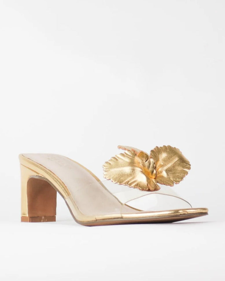 Cecelia Park Ave Heels | Gold